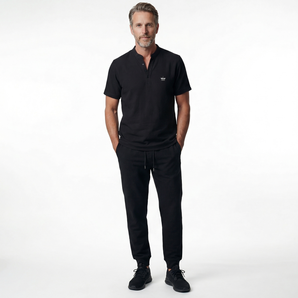 Julian V-Neck Embroidered Set