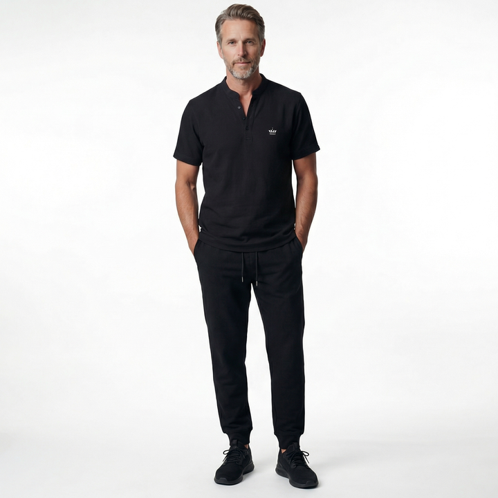 Julian V-Neck Embroidered Set