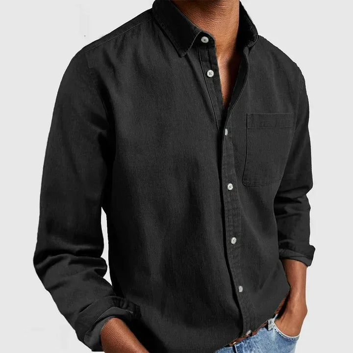 Gentry | Men's Premium Fit Casual Shirt - Color:Black;Size:XS