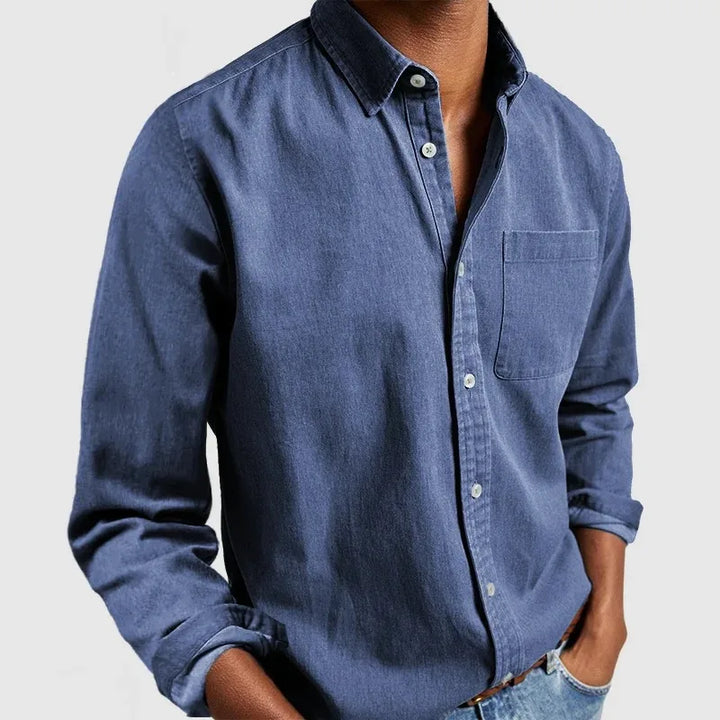 Gentry | Men's Premium Fit Casual Shirt - Color:Blue;Size:XS