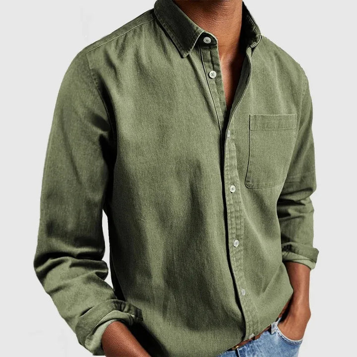 Gentry | Men's Premium Fit Casual Shirt - Color:Green;Size:XS