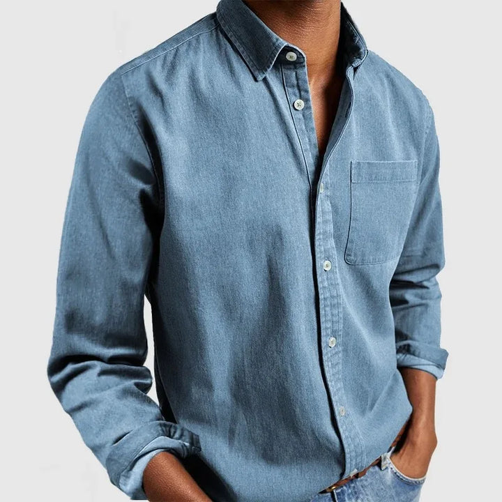 Gentry | Men's Premium Fit Casual Shirt - Color:Sky Blue;Size:XS