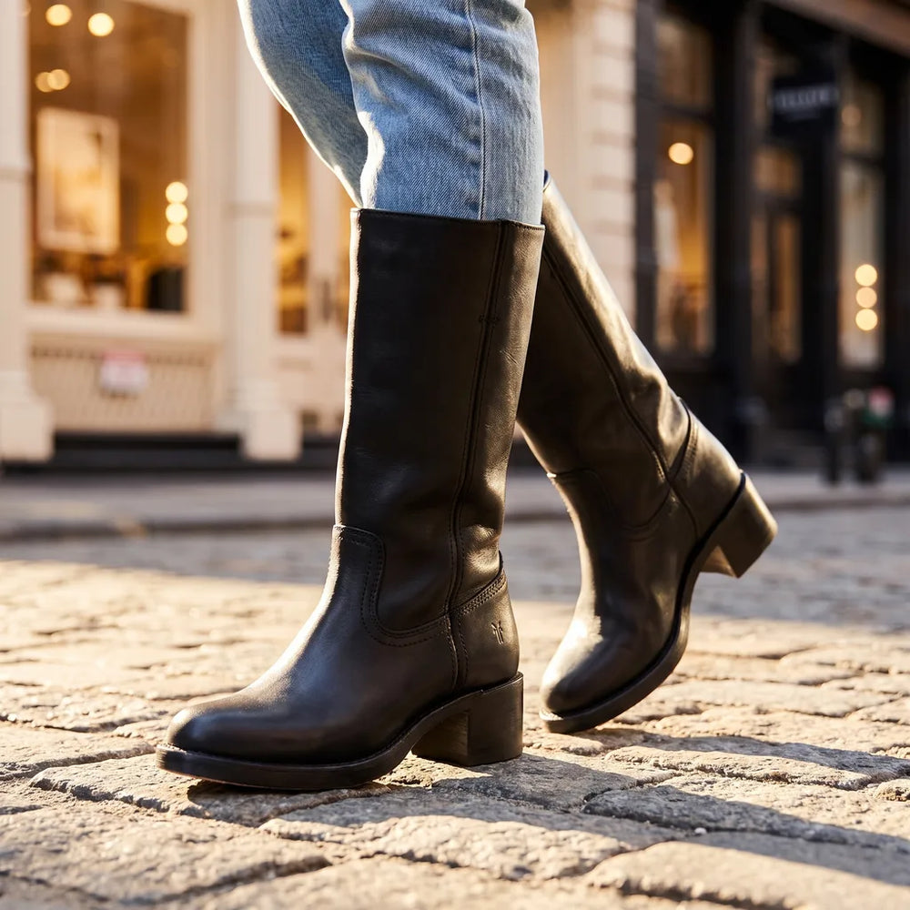 Men's Black Townsend Tall Cowboy Boots
