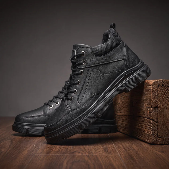 Gerald Work Boots - Color:Black;Size:38