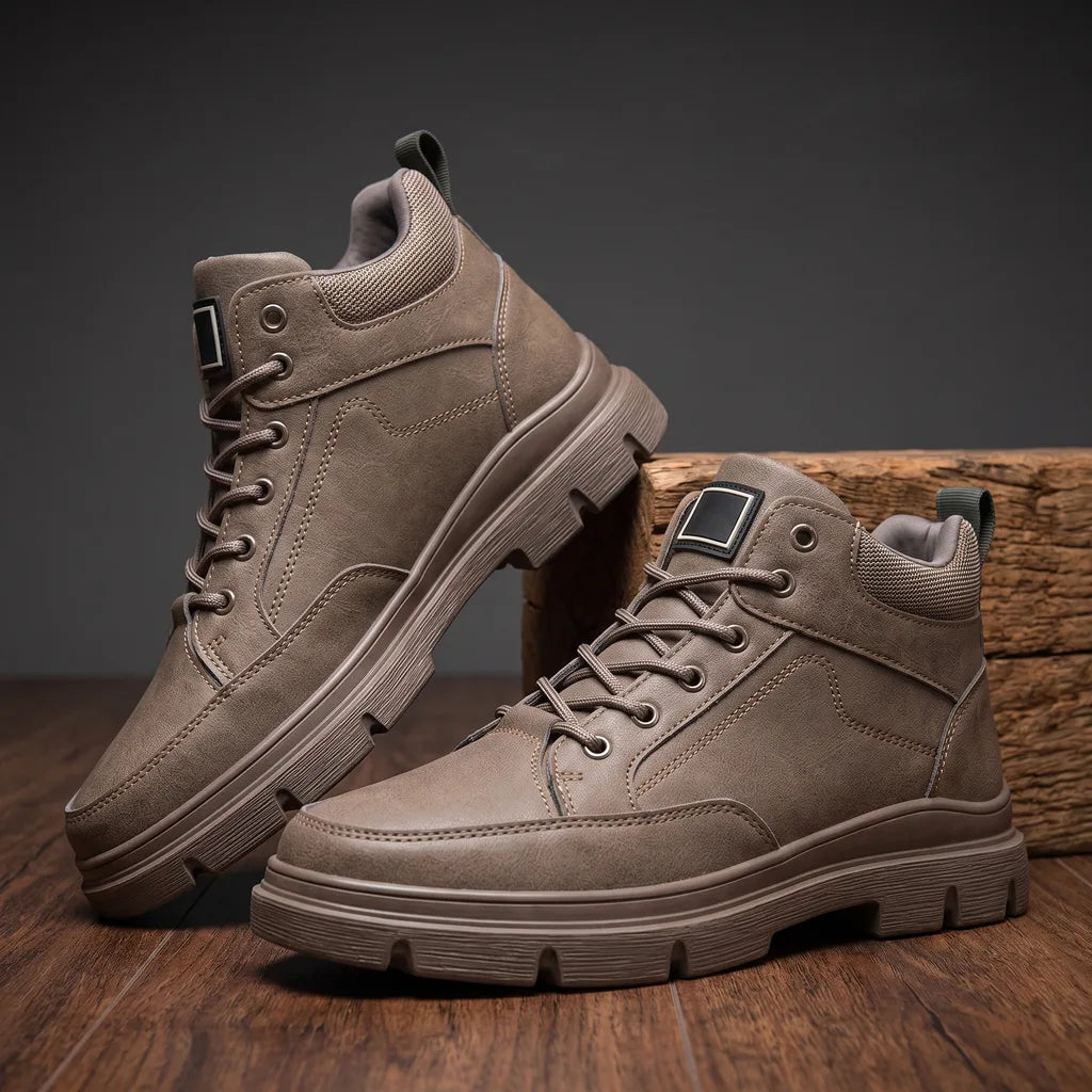 Gerald Work Boots - Color:Gray;Size:38
