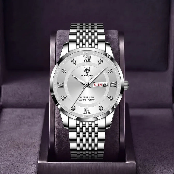 Men's White Isabella Luminous Quartz Watch
