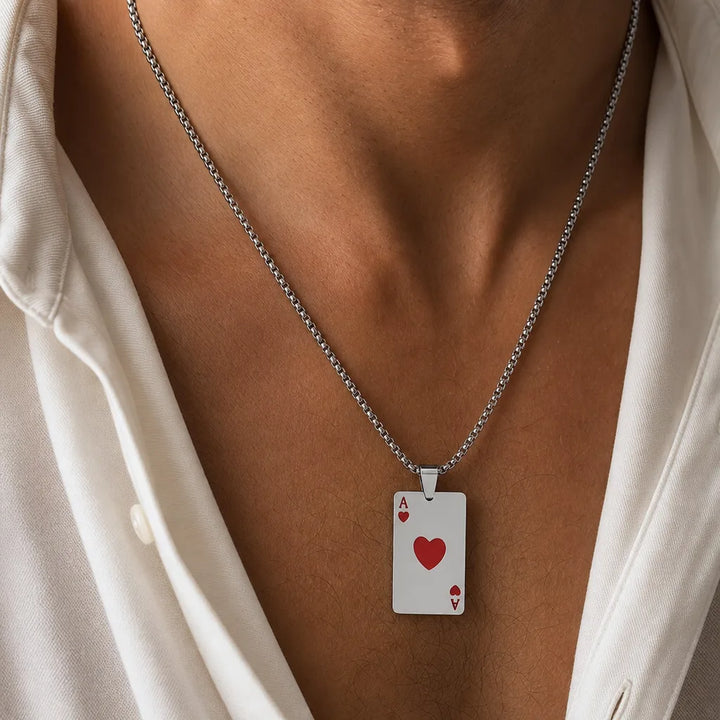 Men's Gray Gillespie Ace Pendant Necklace