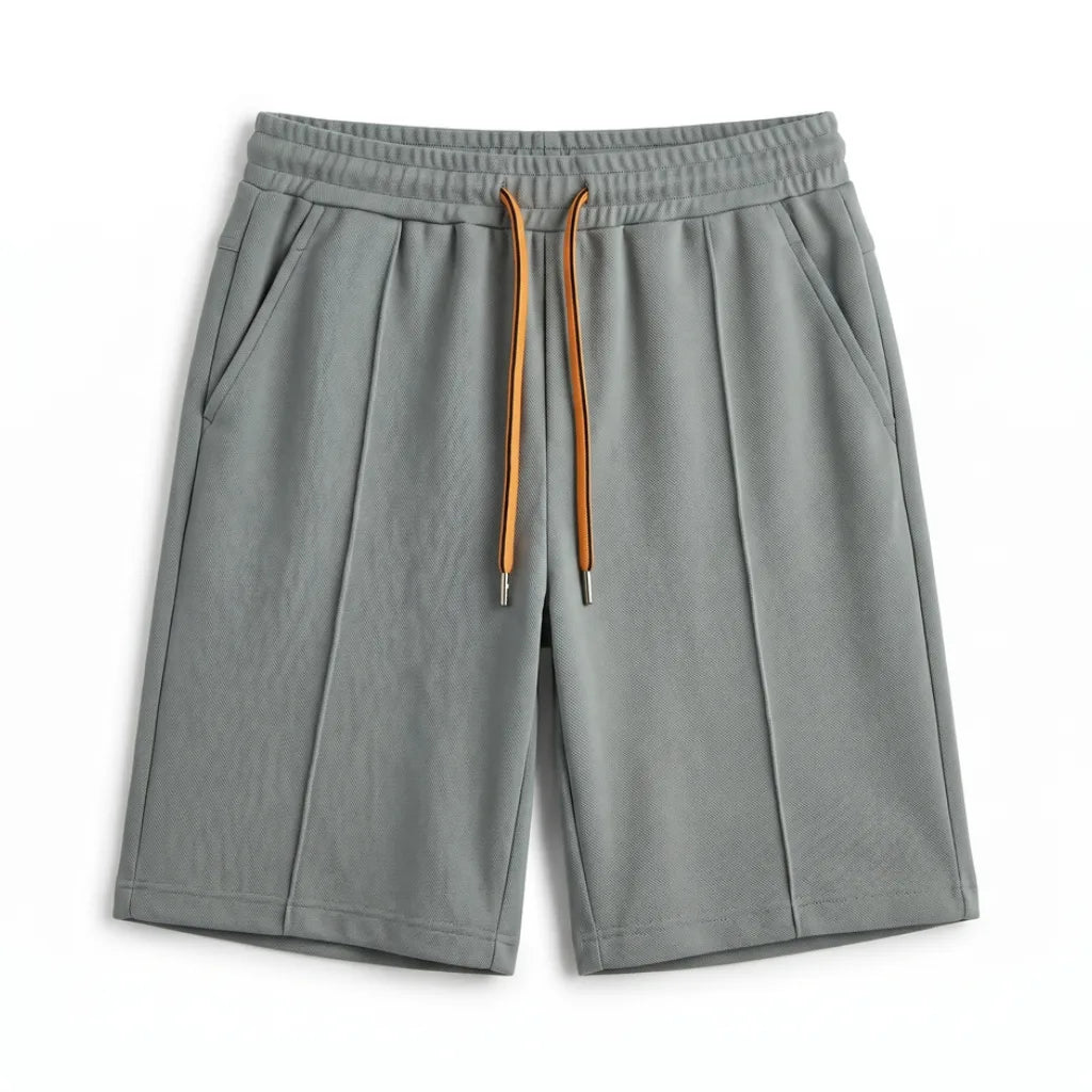 Glenn Pleated Shorts - Color:Gray Green;Size:M