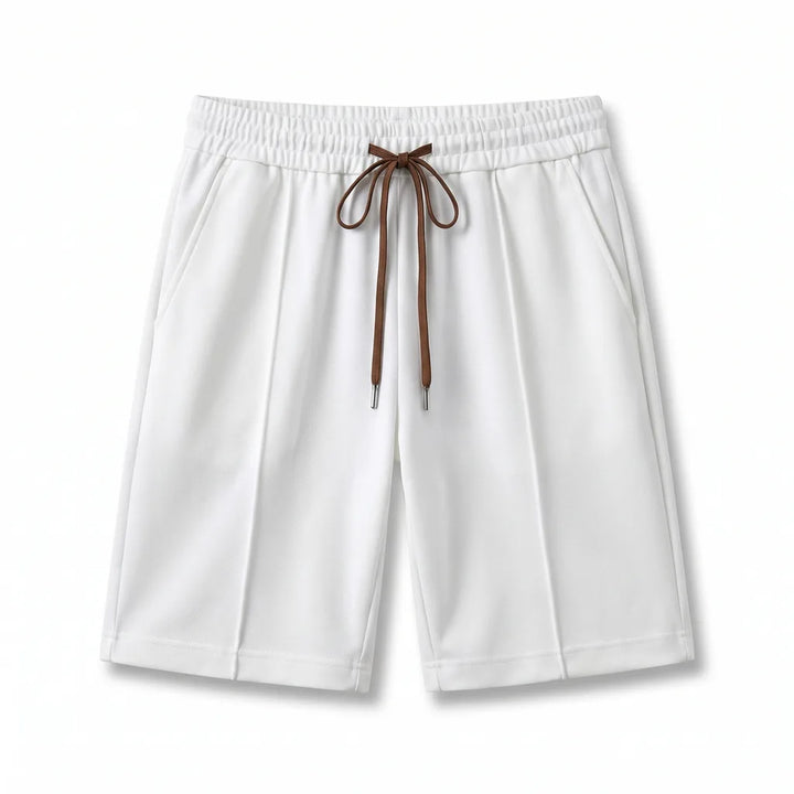 Glenn Pleated Shorts - Color:White;Size:M