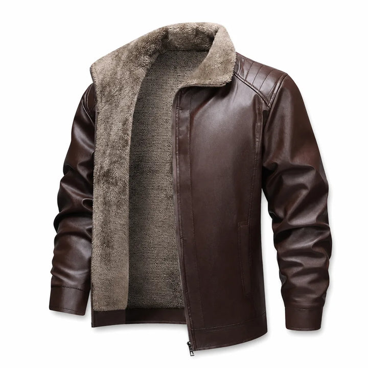 Godwin Lined Zip Jacket  - Color:Brown;Size:S