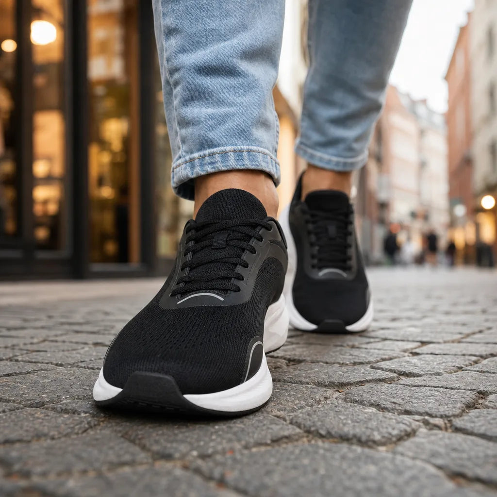 Men's Black Graham Wide-Fit Carbon Runners
