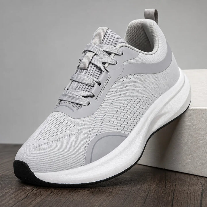 Men's Gray Graham Wide-Fit Carbon Runners