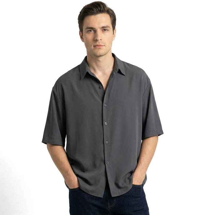 Gray Kaito Breathable Short Sleeve Shirt 2