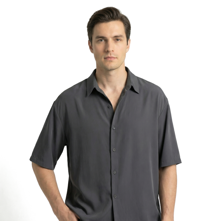 Gray Kaito Breathable Short Sleeve Shirt 3