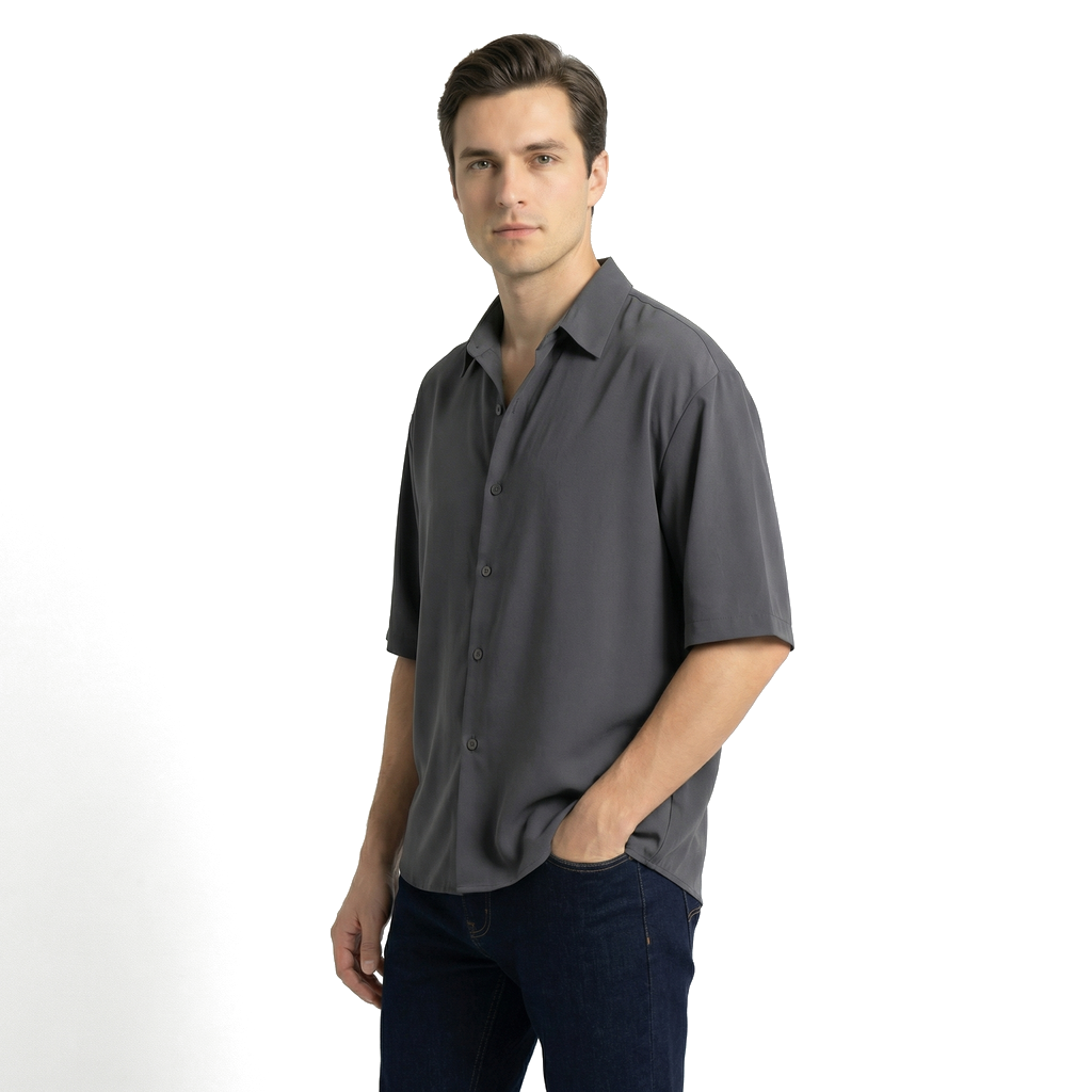 Gray Kaito Breathable Short Sleeve Shirt 1