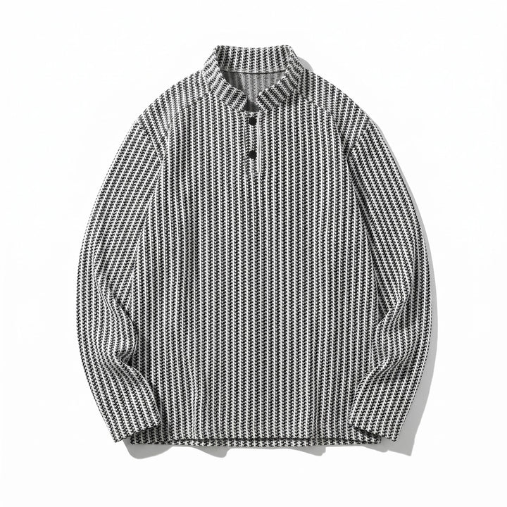 Jac Henley Sweatshirt - Color:Gray;Size:S