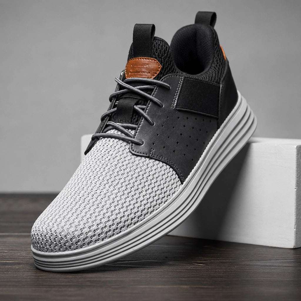Gray Leary Lightweight Mesh Loafers 1