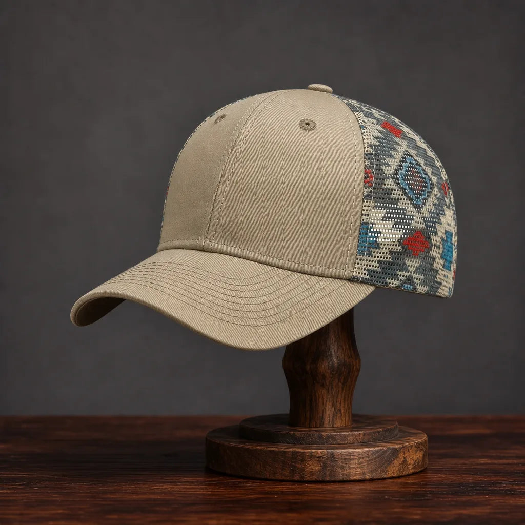 Grayson Mesh Cap - Color:Beige;Size:Adjustable (56-58 cm)