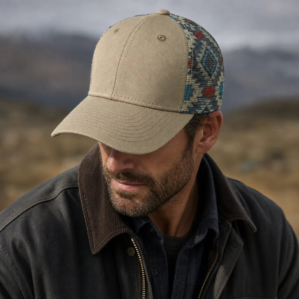 Men's Beige Grayson Breathable Mesh Cap