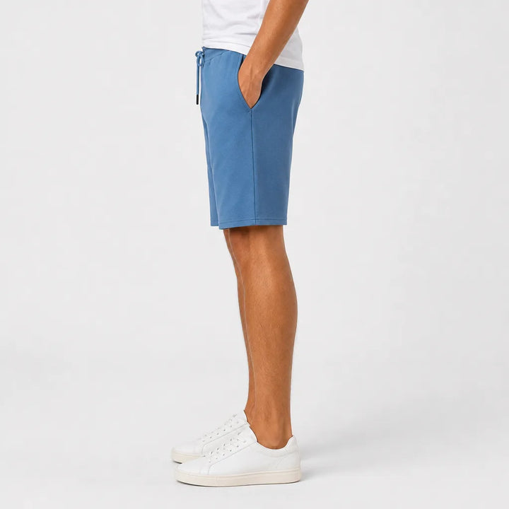 Men's Blue Bennett Cotton Straight Shorts