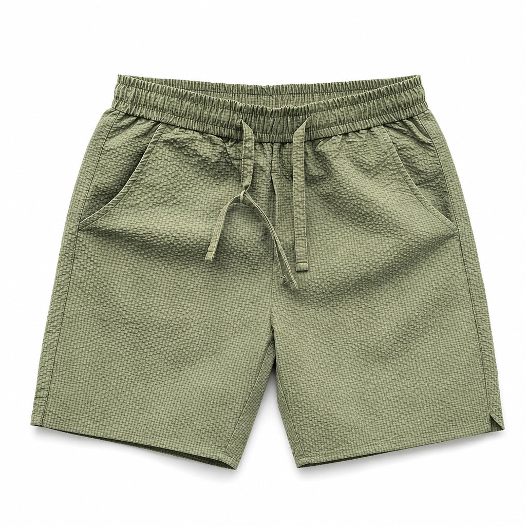 Nicolas Loose Fit Shorts - Color:Green;Size:S