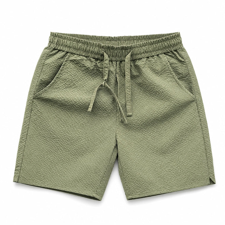 Nicolas Loose Fit Shorts - Color:Green;Size:S