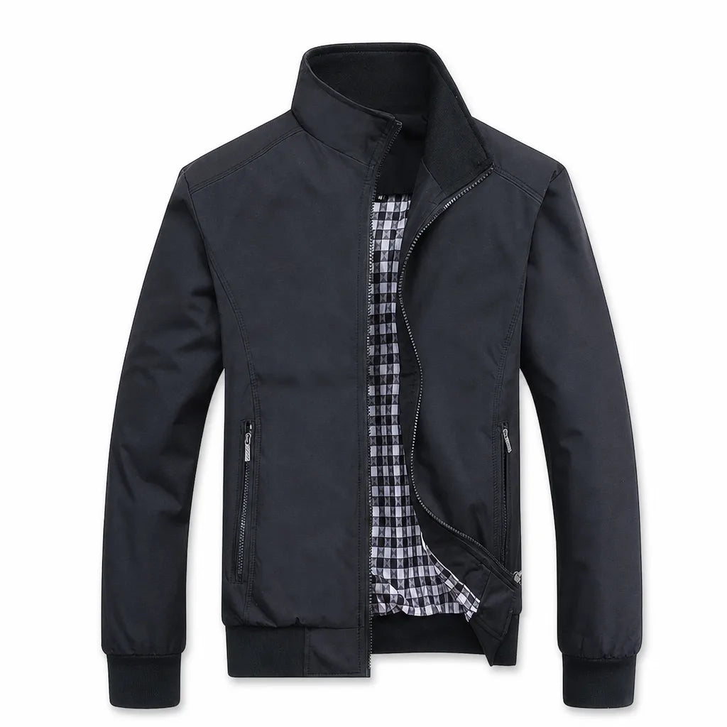 Greer Zip Bomber Jacket  - Color:Black;Size:S