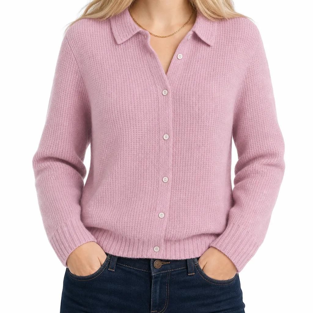Greta | Stylish Women's Cardigan - Size:XS;Color:Pink