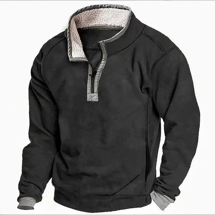Grimshaw | Men's Quarter-Zip Sweater - Black
