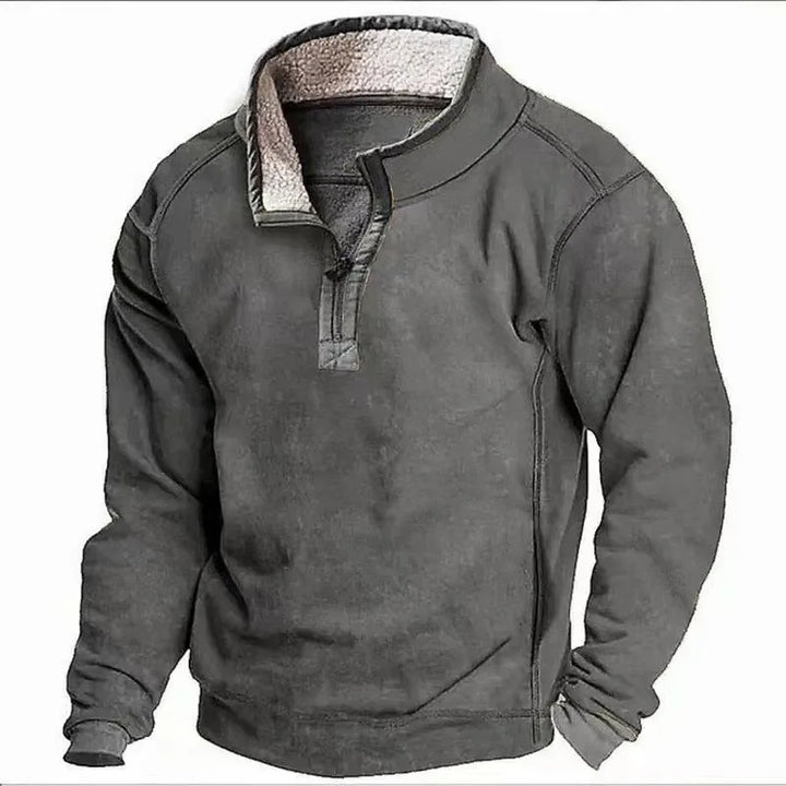 Grimshaw | Men's Quarter-Zip Sweater - Gray