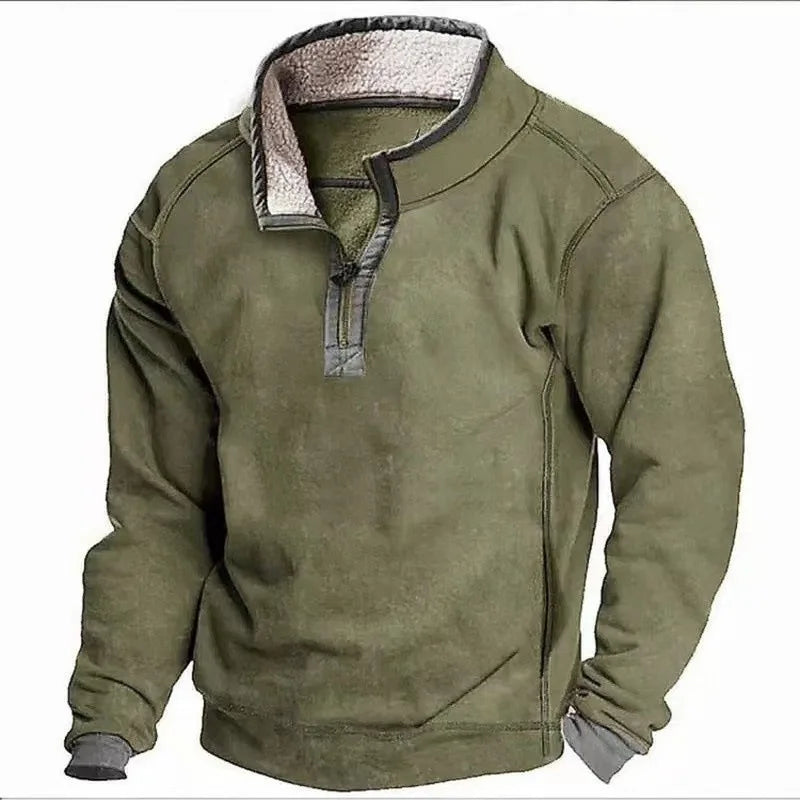 Grimshaw | Men's Quarter-Zip Sweater - Green