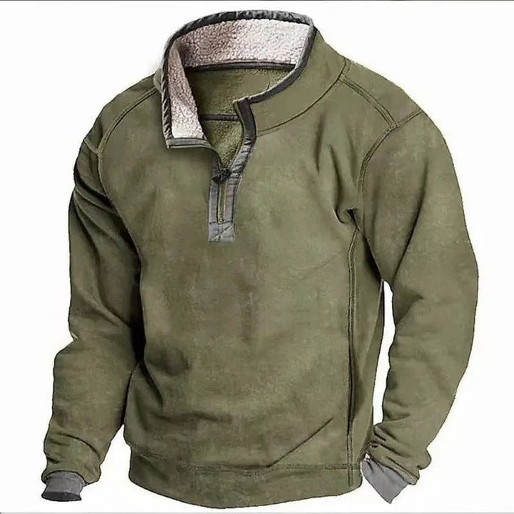 Grimshaw | Men's Quarter-Zip Sweater - Green