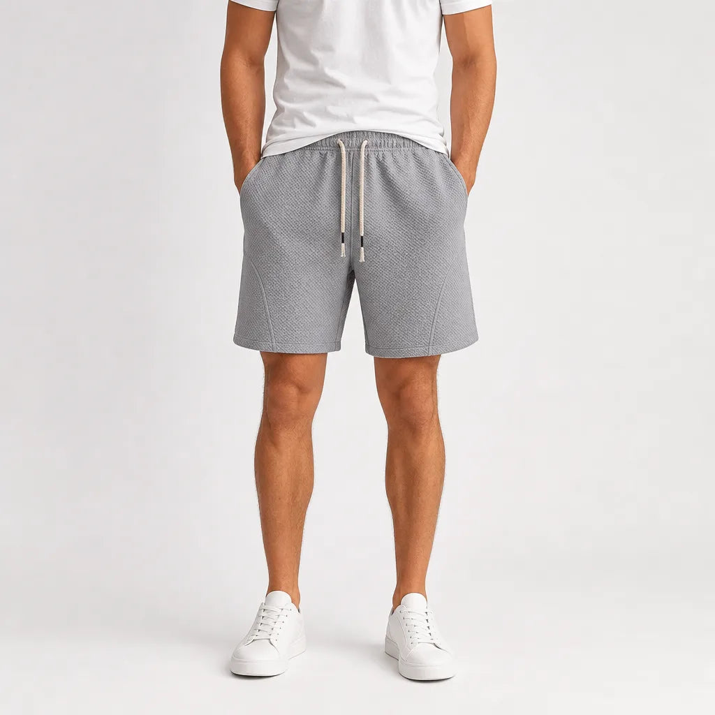 Men's Gray Bellamy Loose Drawstring Shorts