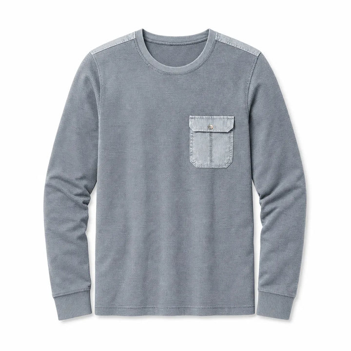 Haider Pocket T-Shirt - Color:Gray;Size:165