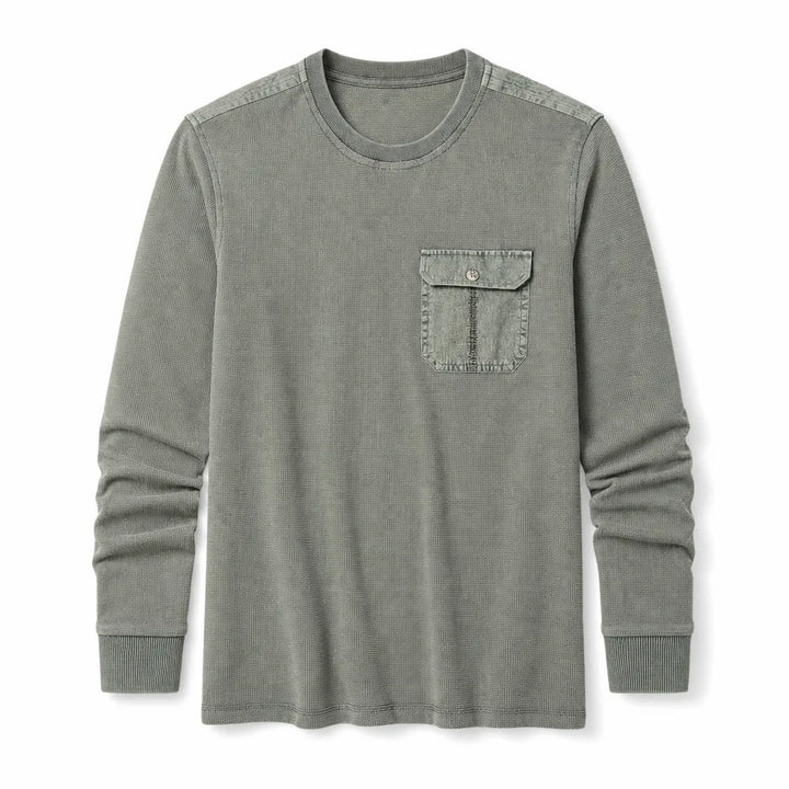 Haider Pocket T-Shirt - Color:Green;Size:165