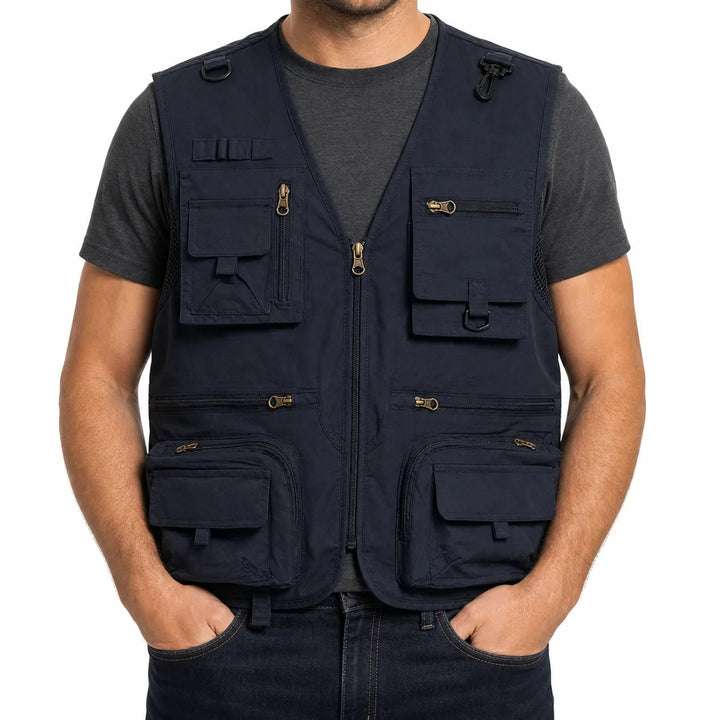 Hale | Fishing Puffer Vest - Color:Blue;Size:XS