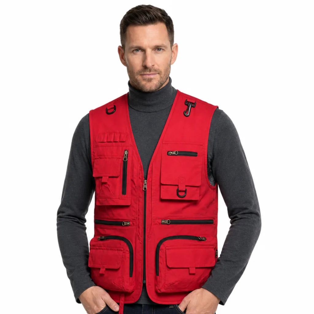 Men's Halston Mesh Utility Vest