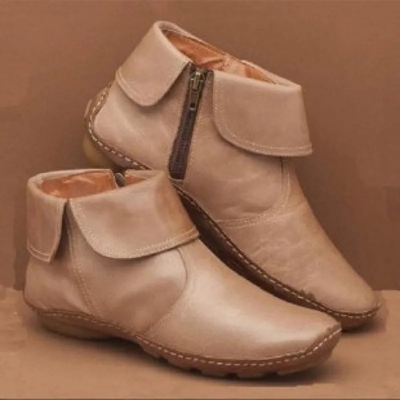 Hale | Women's Orthopedic Waterproof Boots - Color:Beige;Size:35