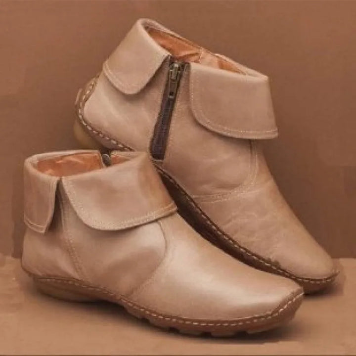 Hale | Women's Orthopedic Waterproof Boots - Color:Beige;Size:35