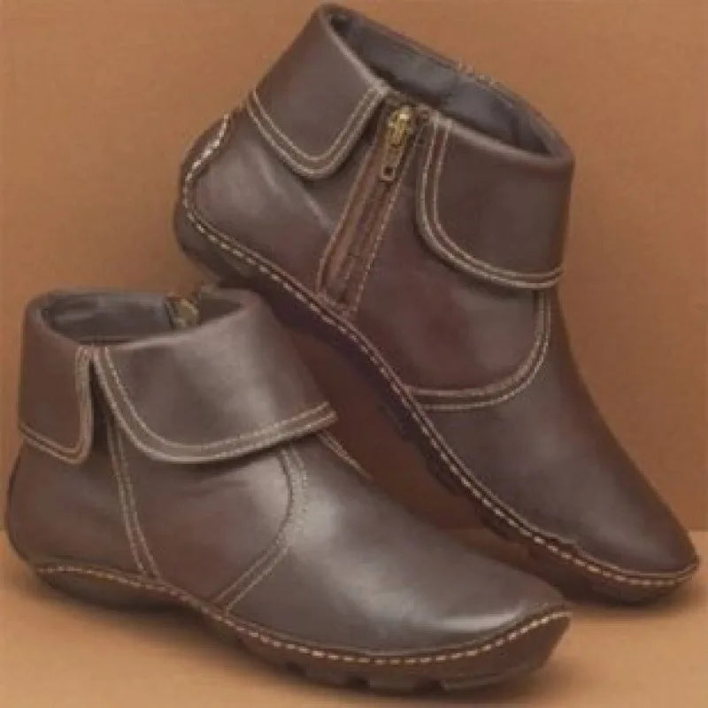 Hale | Women's Orthopedic Waterproof Boots - Color:Brown;Size:35