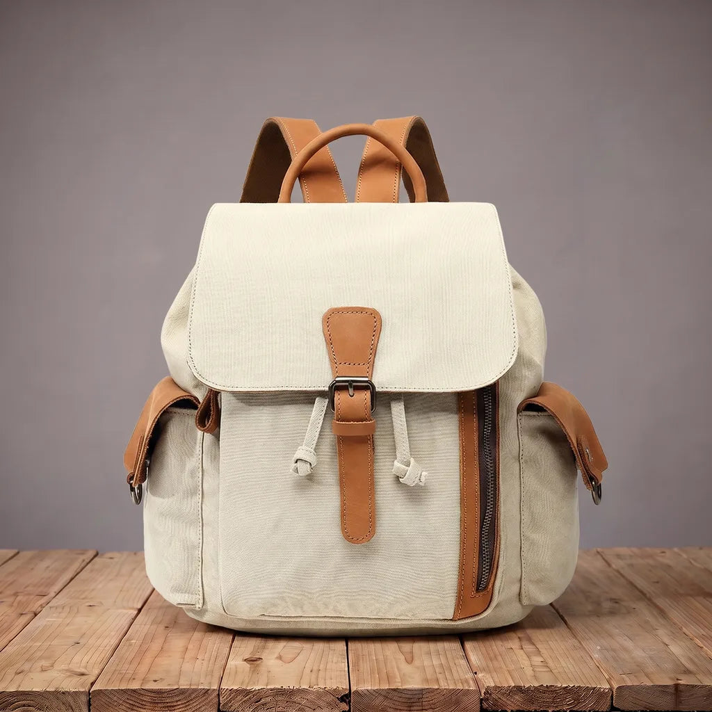 Harlan | mens laptop travel waterproof backpack - Color:Beige