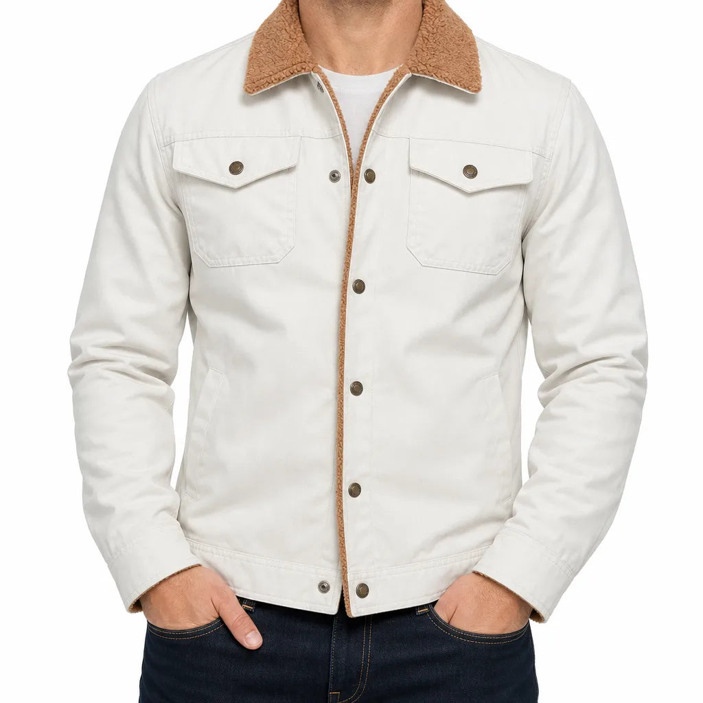 Harlan | Warm Stylish Fall Bomber Jacket - Color:Gray;Size:XS