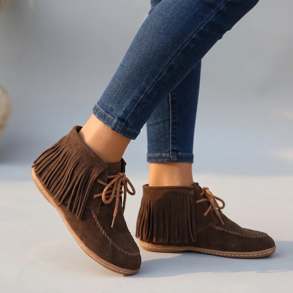 Harmony | Women's Orthopedic Lace-Up Winter Boots - Color:Brown;Size:36