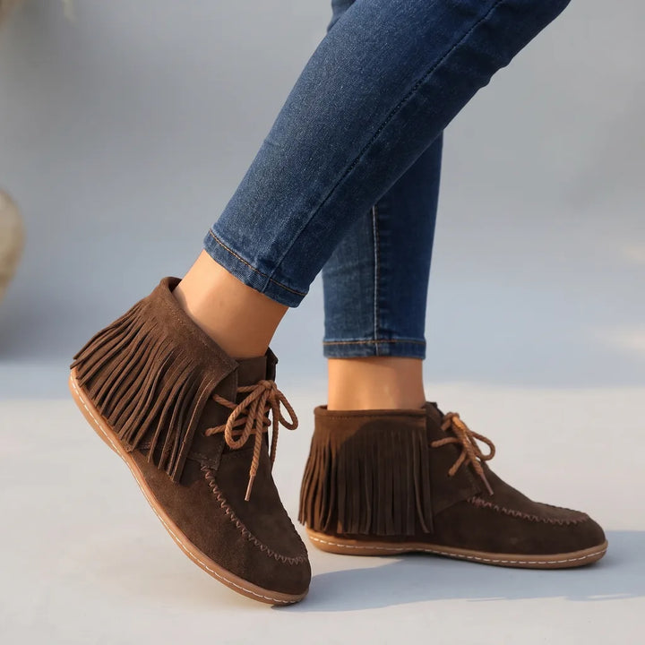 Harmony | Women's Orthopedic Lace-Up Winter Boots - Color:Brown;Size:36