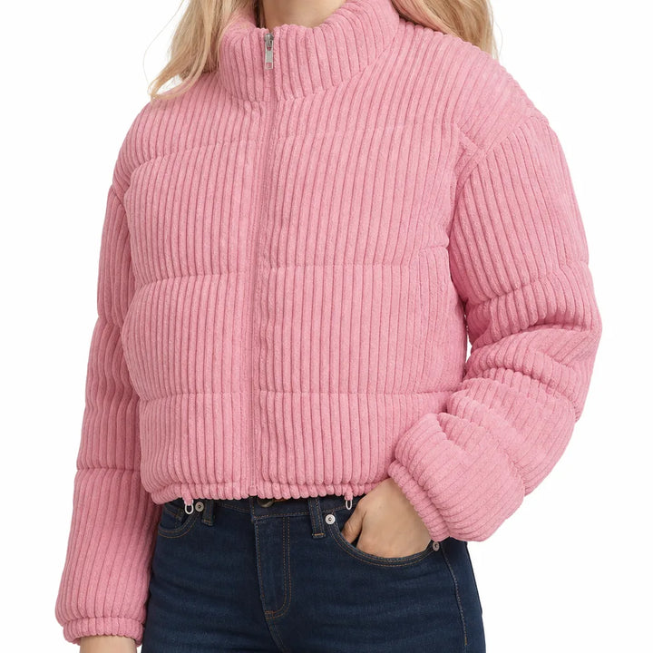 Women's Pink Oliver Corduroy Padded Jacket