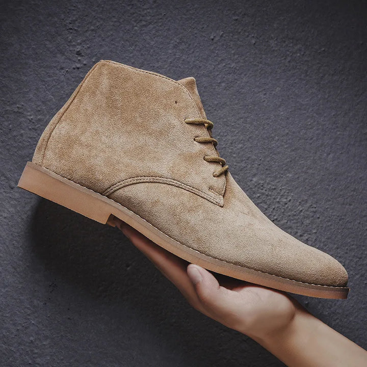 Harvey | Men's Low-Heel Chukka Boots - Color:Brown;Size:39