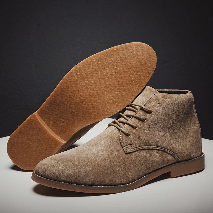 Harvey | Men's Low-Heel Chukka Boots - Color:Khaki;Size:39