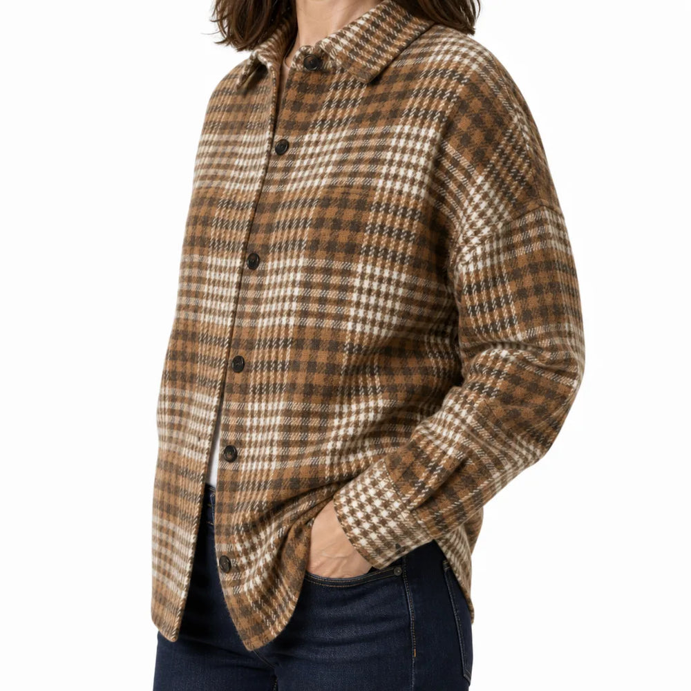 Women's Beige Helena Relaxed Silk Shirt
