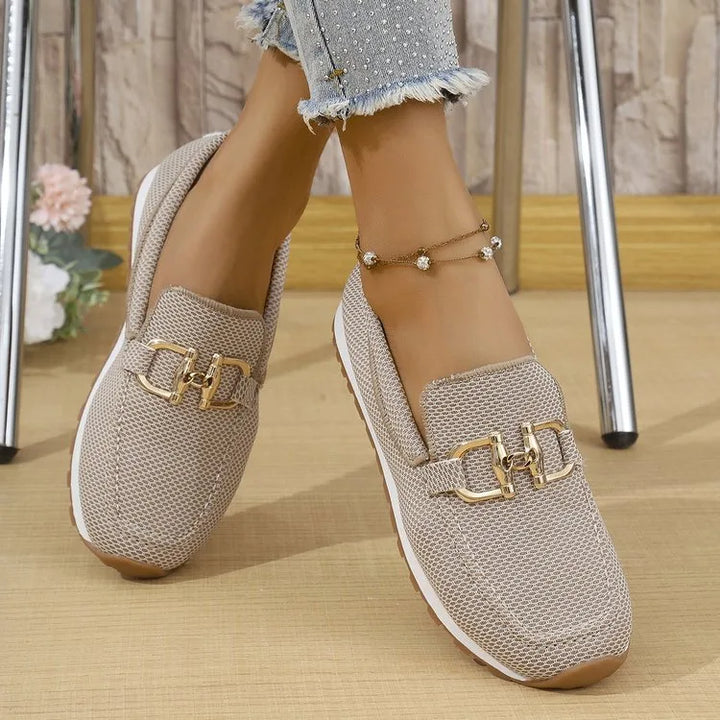 Henrietta |  Orthopedic Loafers  - Color:Beige;Size:36