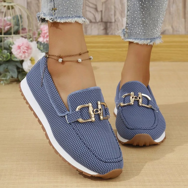 Henrietta |  Orthopedic Loafers  - Color:Blue;Size:36